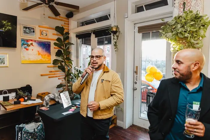 Colado Latino Network guests connecting at a gathering in Baltimore